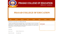 Desktop Screenshot of prasadcollegeofeducation.org