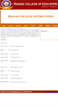 Mobile Screenshot of prasadcollegeofeducation.org