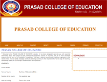 Tablet Screenshot of prasadcollegeofeducation.org